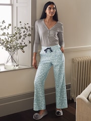 Boden Natural Chrome Vanessa Cosy 100% Cotton Pyjama Bottoms - Image 3 of 4