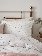 2 Pack Pink/White Ditsy Floral Reversible Duvet Cover and Pillowcase Set - Image 4 of 8