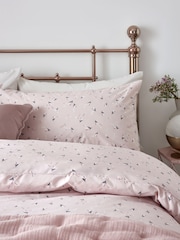 2 Pack Pink/White Ditsy Floral Reversible Duvet Cover and Pillowcase Set - Image 5 of 8