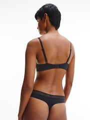 Calvin Klein Black Seductive Comfort Light Thong - Image 2 of 4