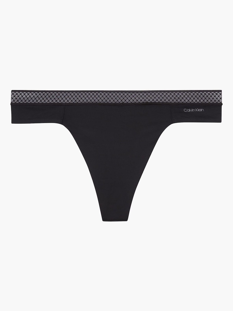 Calvin Klein Black Seductive Comfort Light Thong - Image 4 of 4