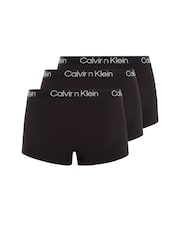 Negro - Pack de 3 bóxers con diseño firme de algodón de Calvin Klein - Imagen 1 de 5