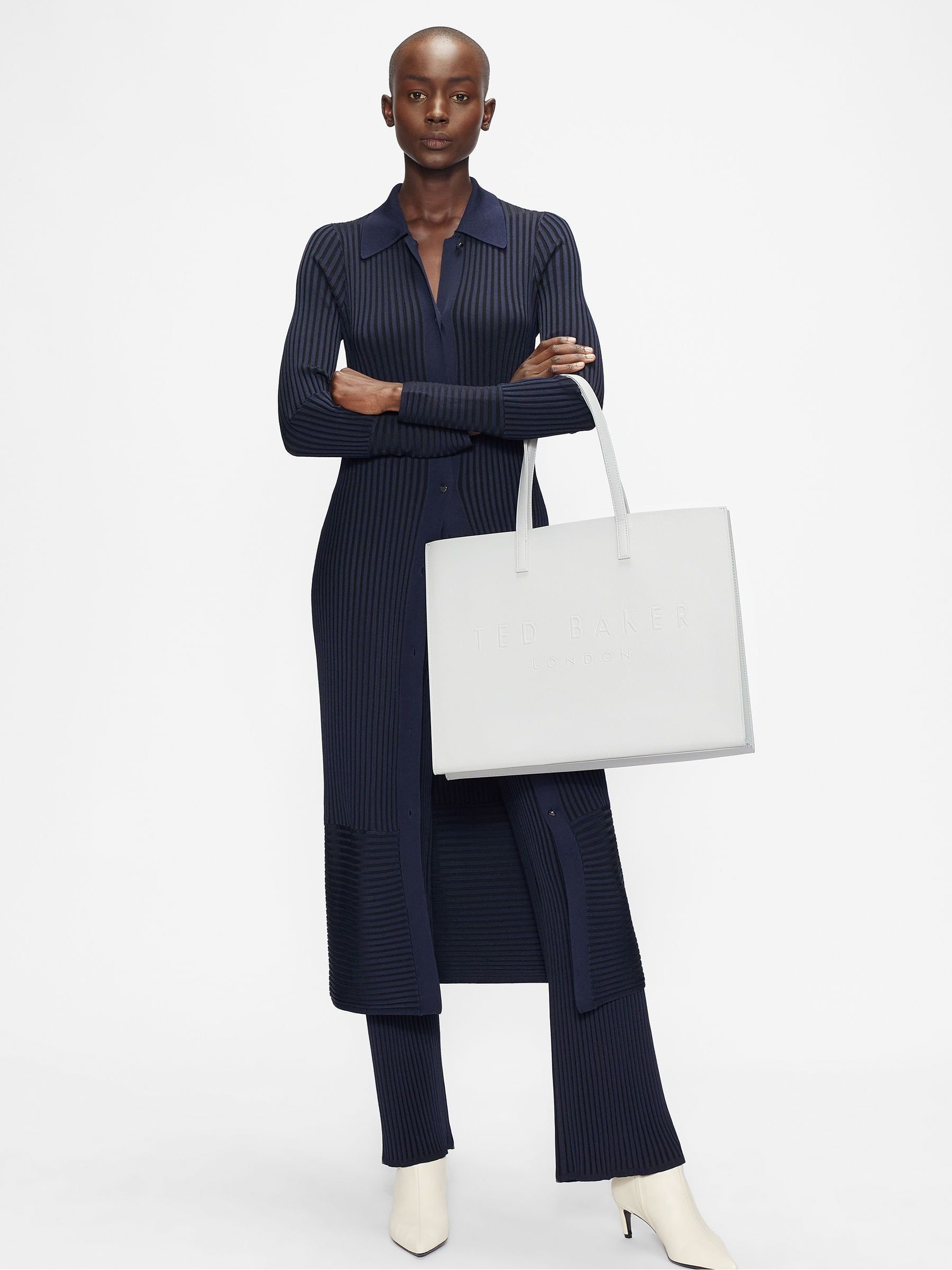 Buy Ted Baker Grey Sukicon Crosshatch East West Icon Bag from Next Netherlands