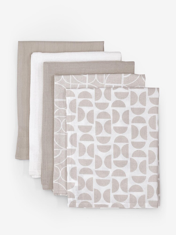 Set of 5 Geo Tea Towels - Изображение 3 из 3