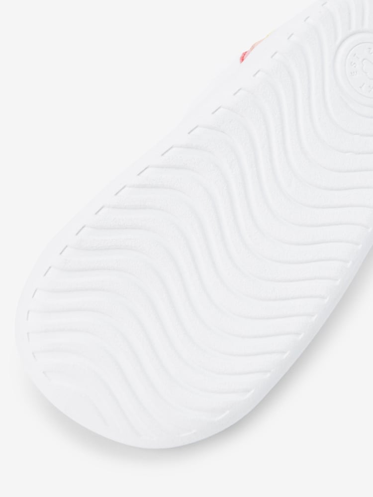 White Leather Standard Fit (F) First Walker Rainbow Trainers - Image 6 of 6