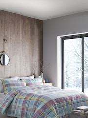 Appletree Hygge Applecross Check 100% Cotton Duvet Cover and Pillowcase Set - Imagen 1 de 4