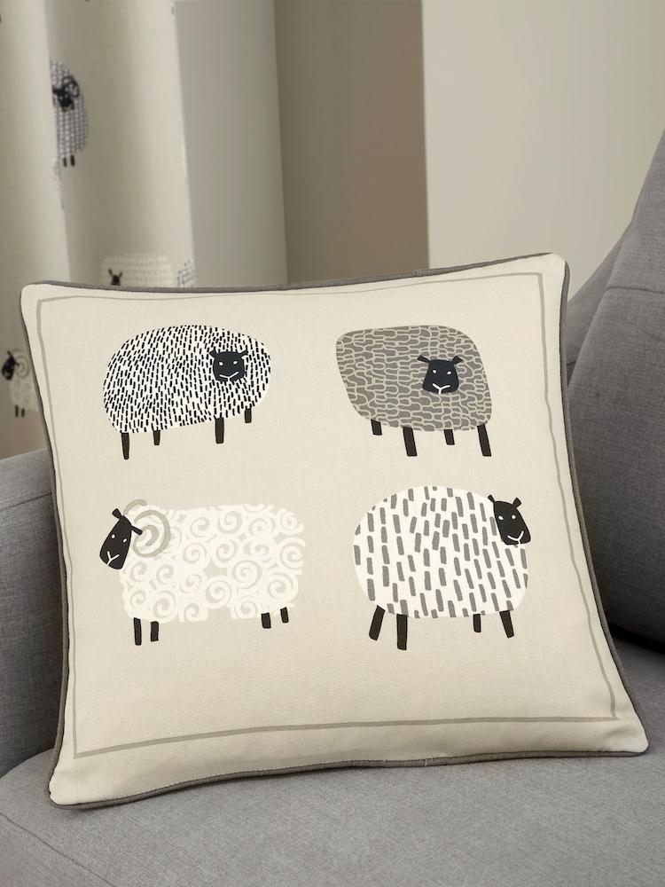Fusion Dotty Sheep 100% Cotton Cushion - Изображение 1 из 3