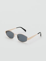 Mango Gold Frame Sunglasses - Image 1 of 4