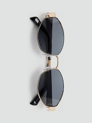 Mango Gold Frame Sunglasses - Image 3 of 4