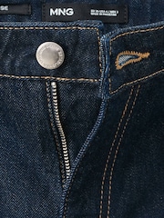 Mango Blue Jessie Cropped Straight Leg Jeans - Image 6 of 7