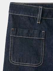 Mango Blue Jessie Cropped Straight Leg Jeans - Image 7 of 7