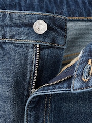 Mango Blue Sienna Cropped Straight Leg Jeans - Image 7 of 7