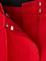 Mango Red Pleated Bermuda Shorts - Image 7 of 7