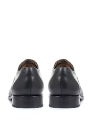 Negro - Zapatos de vestir negros con cordones y diseño de cuero Gents de Jones Bootmaker - Imagen 4 de 6