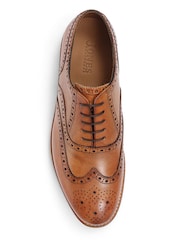 Jones Bootmaker Tan Gents Leather Lace Smart Shoes - Image 3 of 4