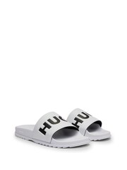 HUGO White Match it Slid Sandals - Image 3 of 5
