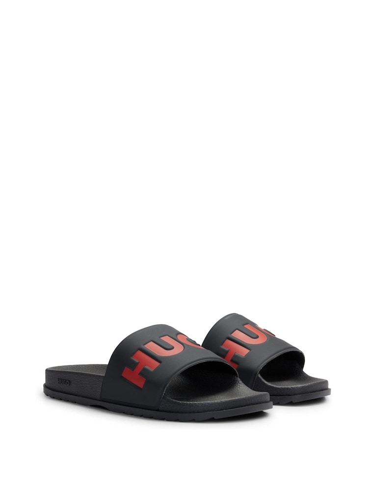 HUGO Black Match it Slid Sandals - Image 1 of 3