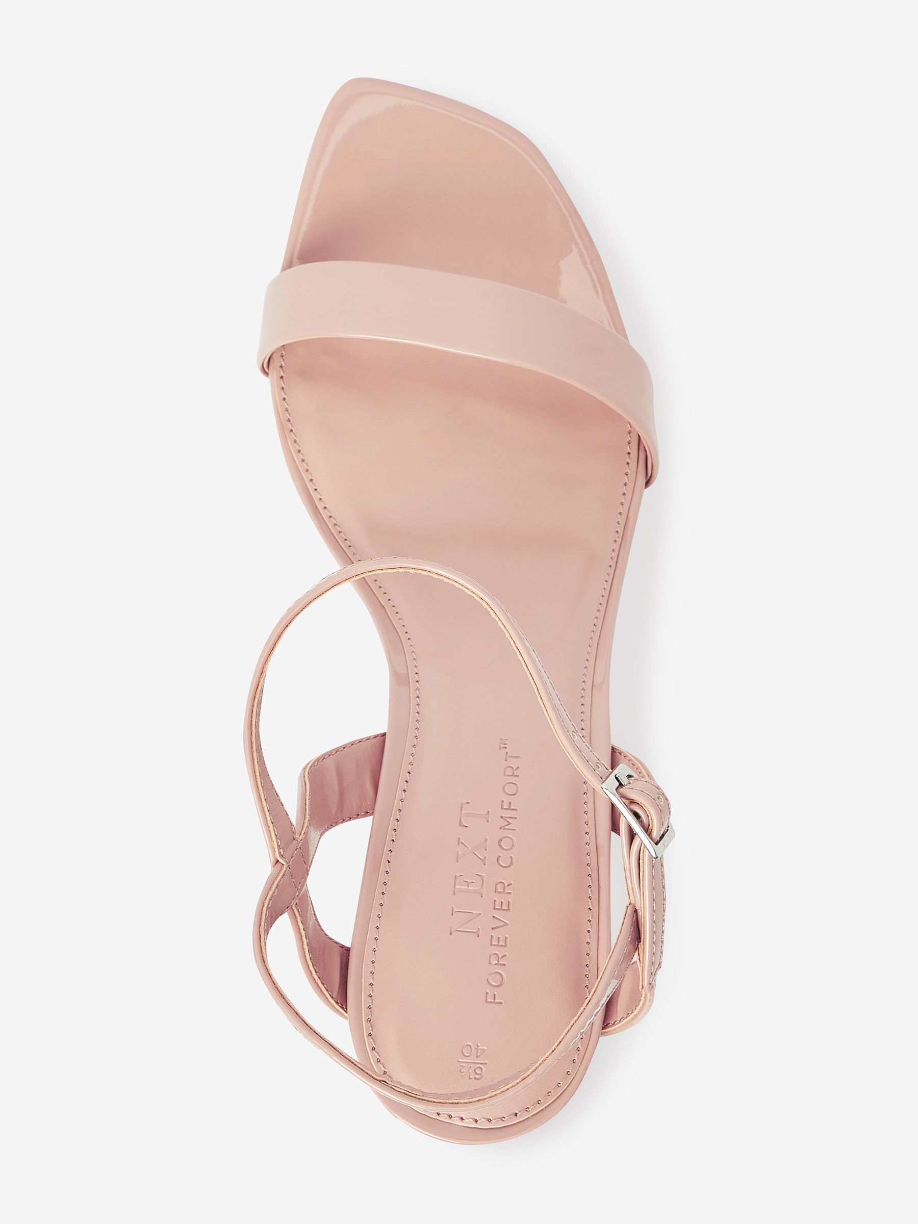 Buy Nude Pink Regular Wide Fit Forever Comfort Strappy Skinny Heel Sandals from Next Luxembourg