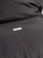 Superdry Black Longline Puffer Coat - Image 5 of 5
