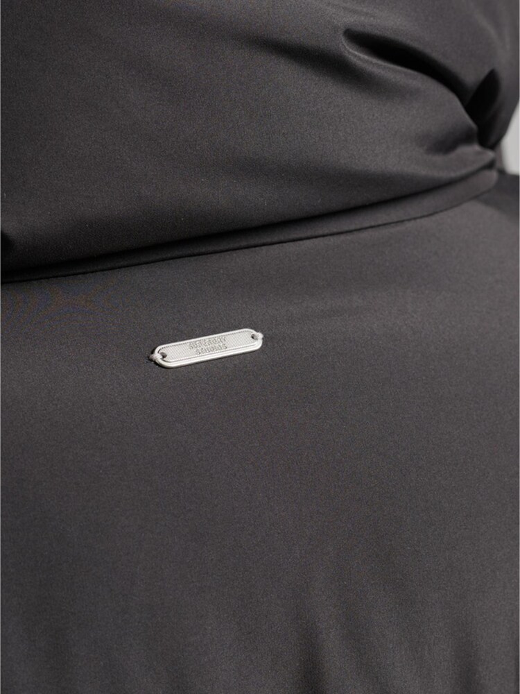 Superdry Black Longline Puffer Coat - Image 5 of 5
