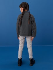 Black Jersey Biker Jacket (3-16yrs) - Image 2 of 6
