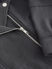 Black Jersey Biker Jacket (3-16yrs) - Image 6 of 6