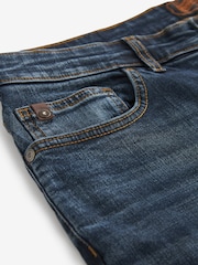 Blue Dark Ink Straight Fit Signature Heavyweight Cotton Jeans - Image 10 of 12