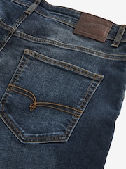 Blue Dark Ink Straight Fit Signature Heavyweight Cotton Jeans - Image 11 of 12