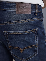 Blue Dark Ink Straight Fit Signature Heavyweight Cotton Jeans - Image 7 of 12