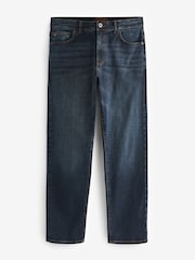 Blue Dark Ink Straight Fit Signature Heavyweight Cotton Jeans - Image 8 of 12