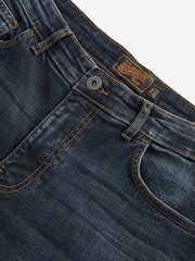 Blue Dark Ink Straight Fit Signature Heavyweight Cotton Jeans - Image 9 of 12