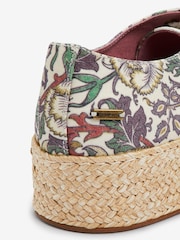 Morris & Co. Lace Up Forever Comfort® Espadrille Flatform Trainers - Image 6 of 6