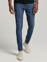 Синий - Хлопковые джинсы скинни Superdry - Изображение 1 из 5
