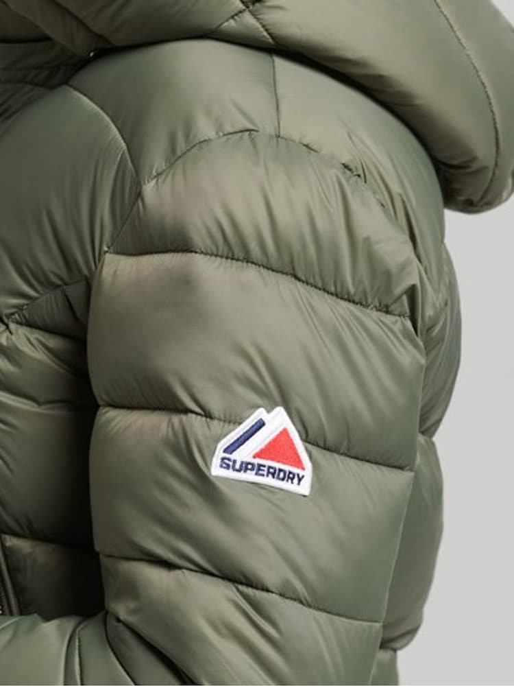 Superdry Green Fuji Cropped Hooded Jacket - Image 6 of 6