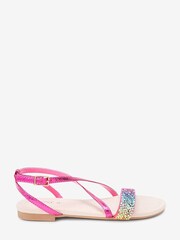 Rainbow Crystal Occasion Sandals - Image 1 of 5