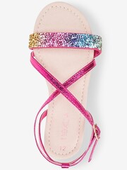 Rainbow Crystal Occasion Sandals - Image 3 of 5