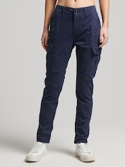 Albastru - Pantaloni tip cargo Superdry Cotton Slim Chiloți - Image 1 of 4