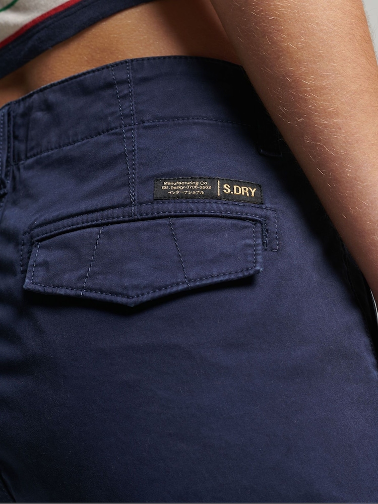 Albastru - Pantaloni tip cargo Superdry Cotton Slim Chiloți - Image 4 of 4