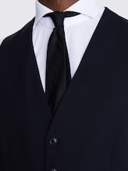 MOSS Black Tailored Fit Suit Waistcoat - Image 3 of 4