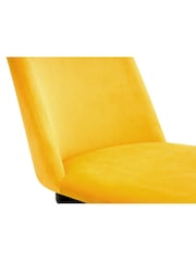 Julian Bowen Set of 2 Mustard Yellow Delaunay Dining Chairs - Image 3 of 3