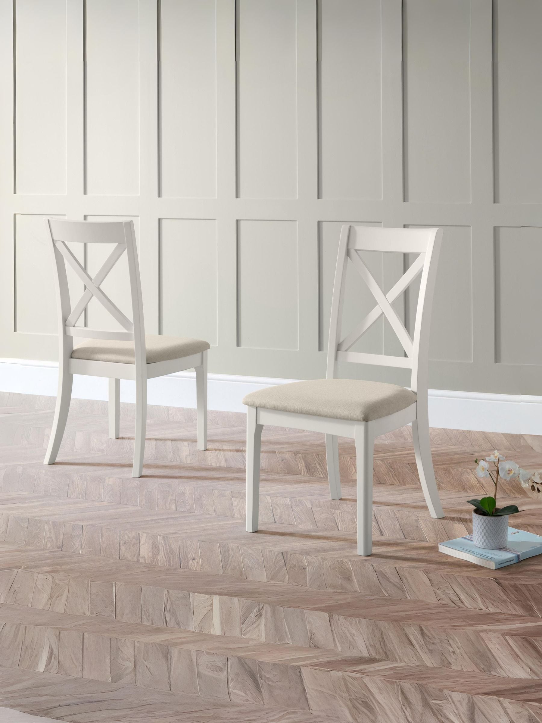 B&Q - Set Of 2 Provence Dining Chairs - Image 4