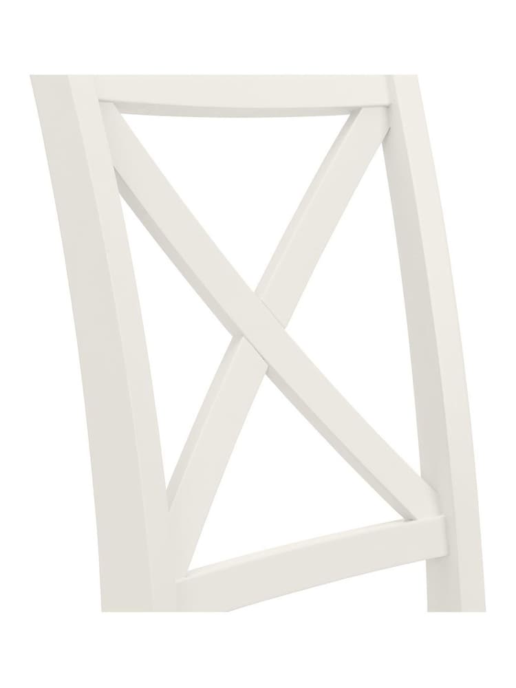Julian Bowen Set of 2 Cream Provence Dining Chairs - Image 4 of 4