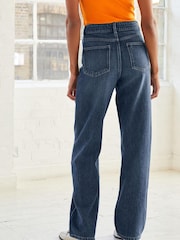 Dark Blue Relaxed Wide Leg Jeans - Image 2 of 5