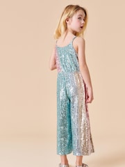Pastel Rainbow Sequin Jumpsuit (3-16yrs) - Image 2 of 7
