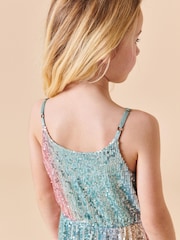 Pastel Rainbow Sequin Jumpsuit (3-16yrs) - Image 4 of 7