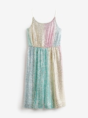 Pastel Rainbow Sequin Jumpsuit (3-16yrs) - Image 5 of 7