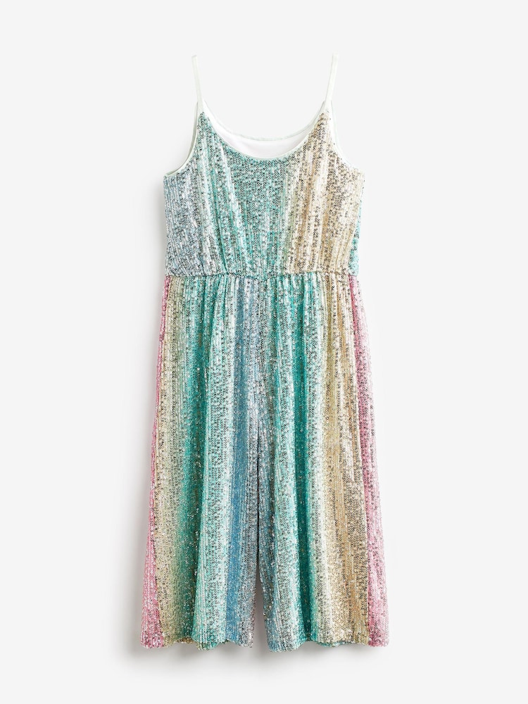 Pastel Rainbow Sequin Jumpsuit (3-16yrs) - Image 6 of 7