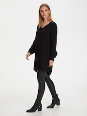 Kaffe V-Neck Long Sleeve Tunic - Image 3 of 7
