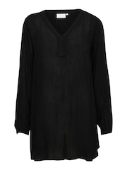 Kaffe V-Neck Long Sleeve Tunic - Image 6 of 7