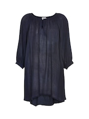 Kaffe Blue Amber 3/4 Sleeve Regular Fit Tunic - Image 7 of 8